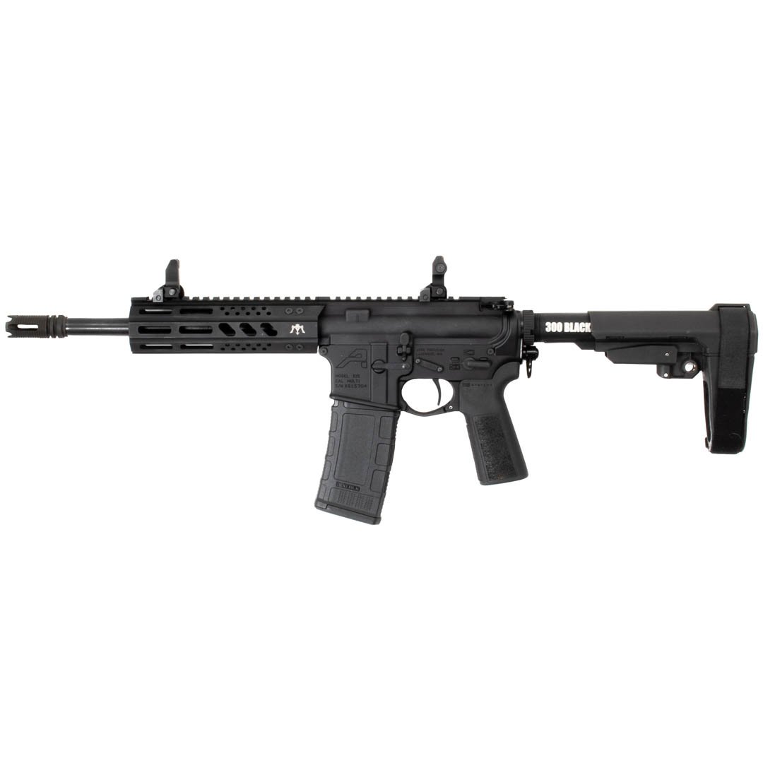 AERO PRECISION X15 + TROY FLIP-UP SIGHTS, MAS DEFENSE M-LOK HANDGUARD